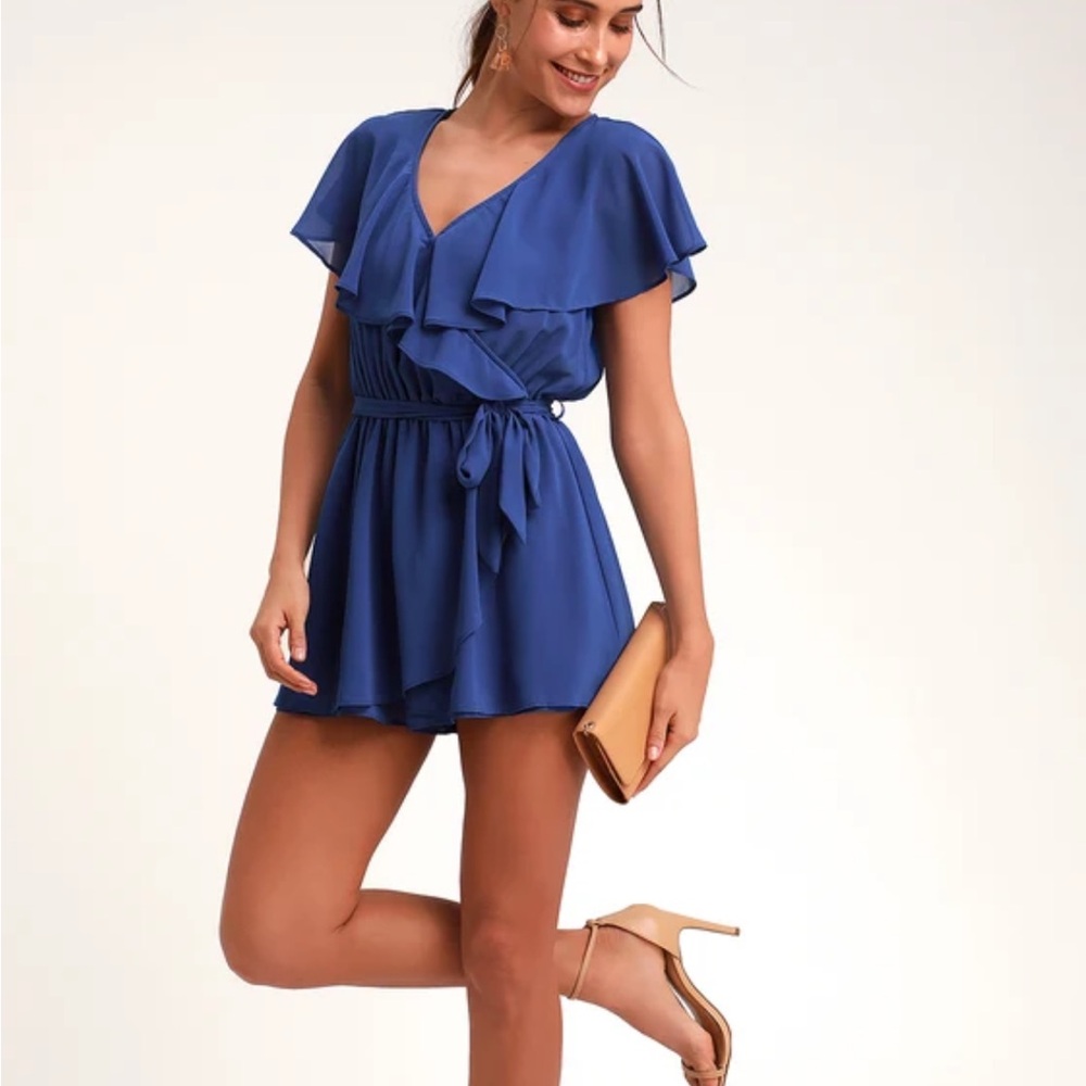 Lulus Lori Royal Blue Romper